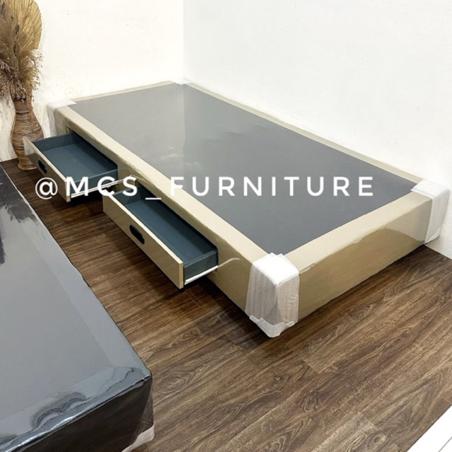 Dipan Divan Laci Storage Lesehan Mebel Furniture Springbed Ranjang Kasur Semarang