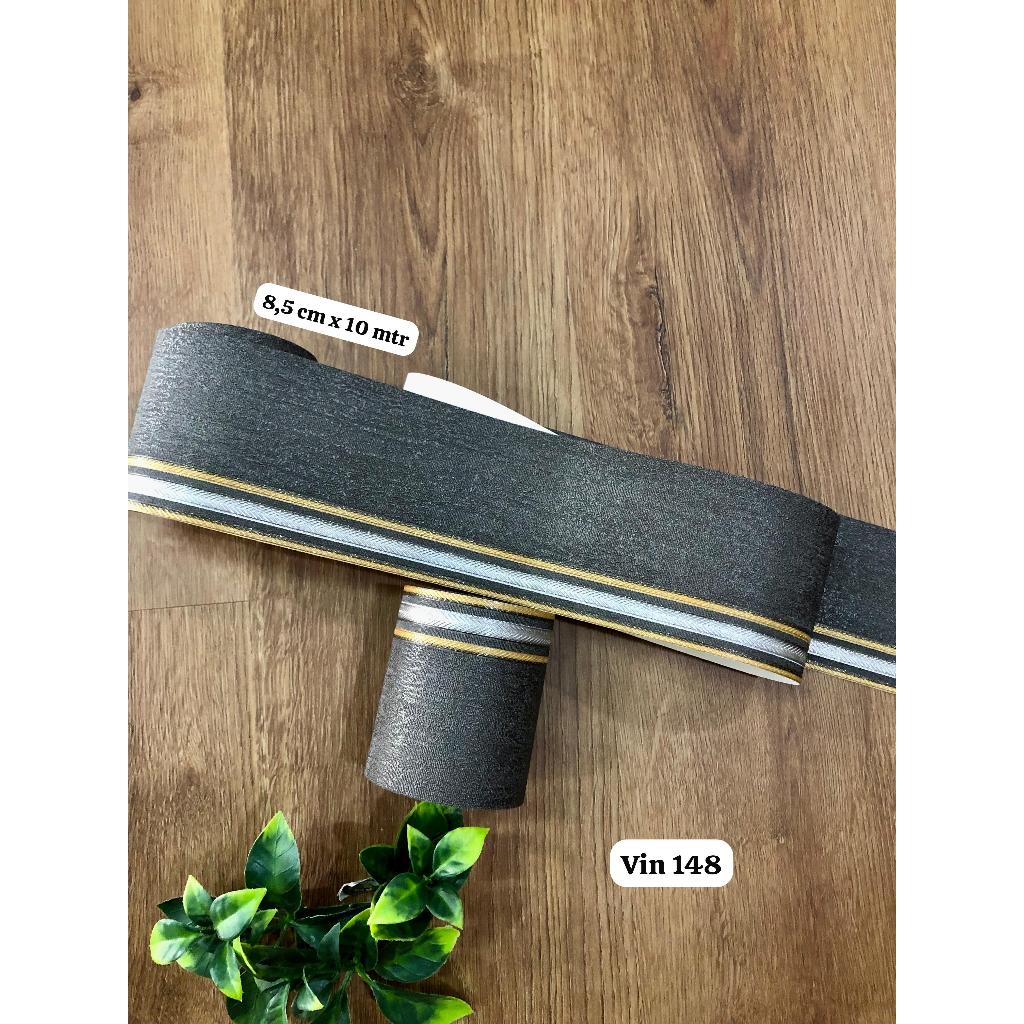 WALLPAPER BORDER LIST DINDING HITAM LIST GOLD SILVER ELEGANT MEWAH