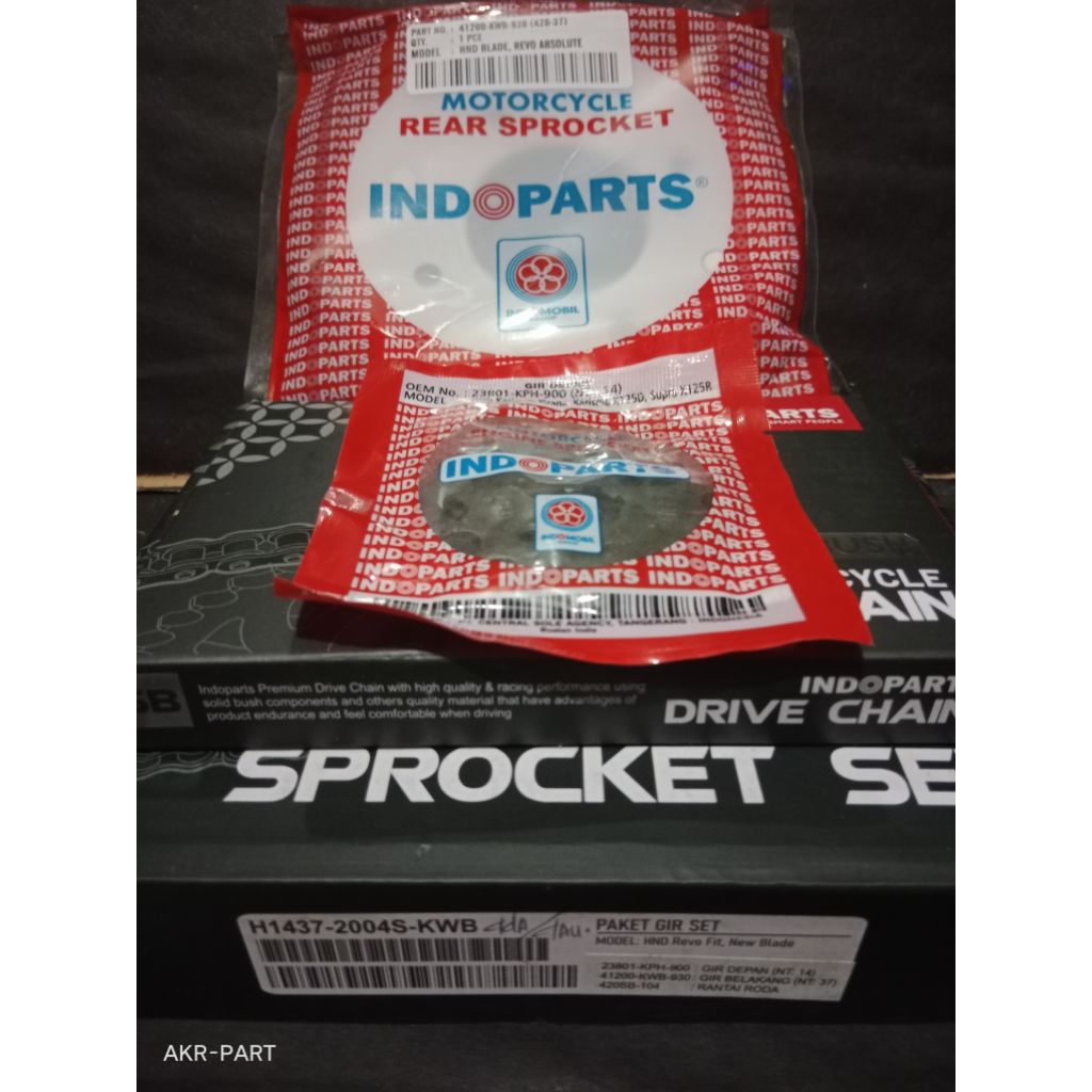 GEAR SET KWB REVO ABSOLUTE , REVO FIT, BLADE 100%ORIGINAL INDOPART