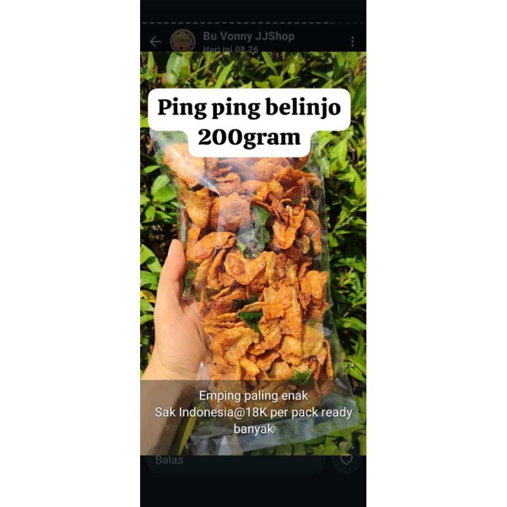 

Emping blinjo manis pedas