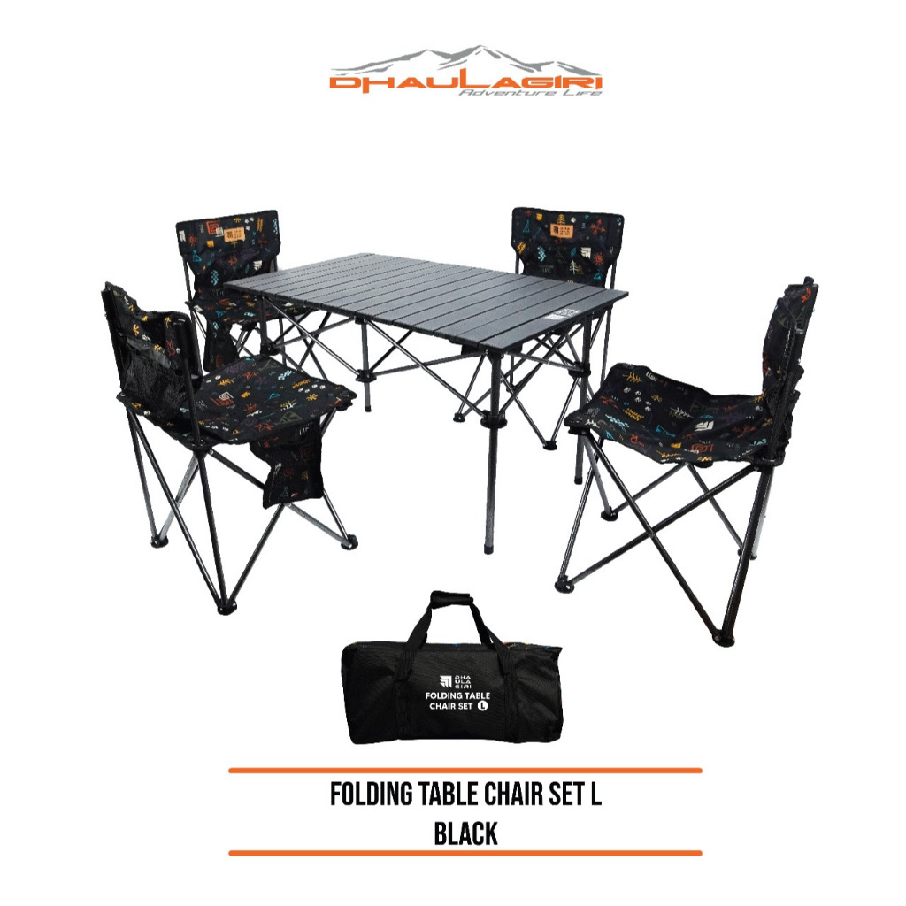 Dhaulagiri - Kursi Camping dan Meja - Camping Table Chair Set L -  Kursi Meja Portable Set Ukuran Be