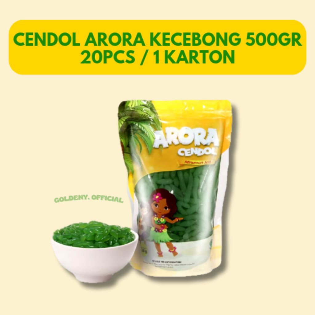 

1 KARTON ARORA CENDOL KECEBONG ISI 20 PCS