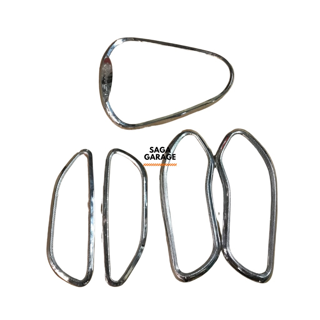 Garnish Sein Sen Belakang Scoopy 2013-2016 K16 Chrome