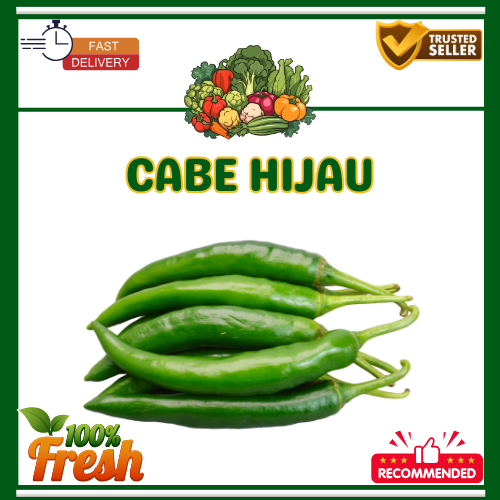 

Cabai Hijau Besar 100 Gram - Pilihan Terbaik