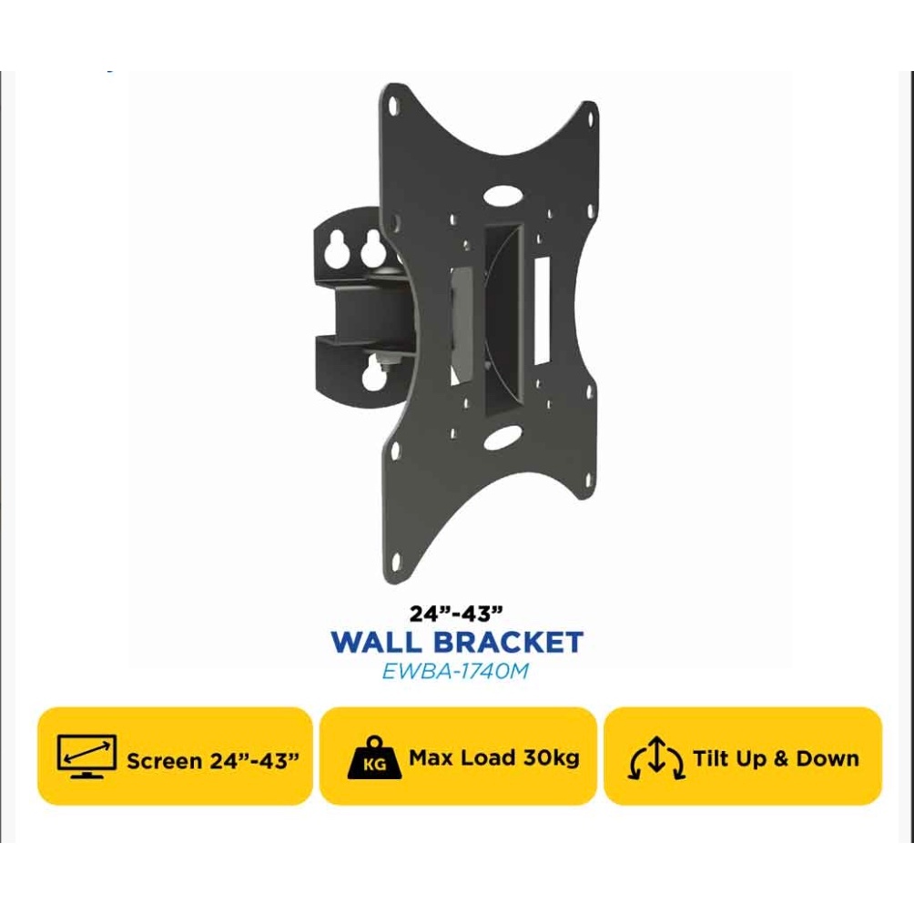 BERVIN BRACKET TV DINDING WALL BRACKET TV EWBA-1740M