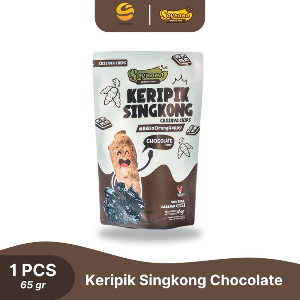 

Kripik Singkong Coklat Saynana 65gr