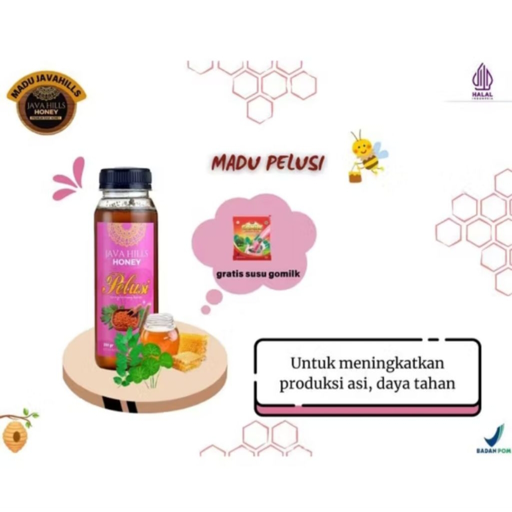 

MADU PELUSI JAVA HILLS HONEY 320g/Madu Herbal 100% Asli/Madu pelancar Asi