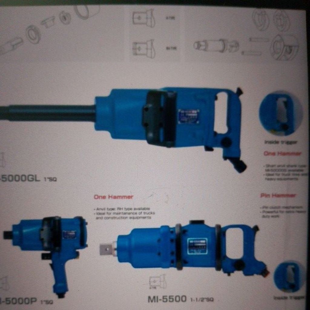 toku japan air impact wrench mi5500
