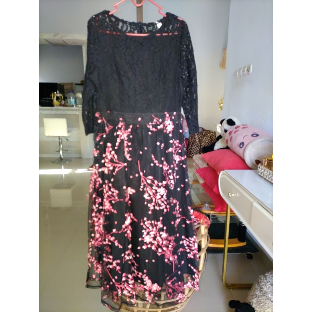 gaun brokat pesta anak remaja