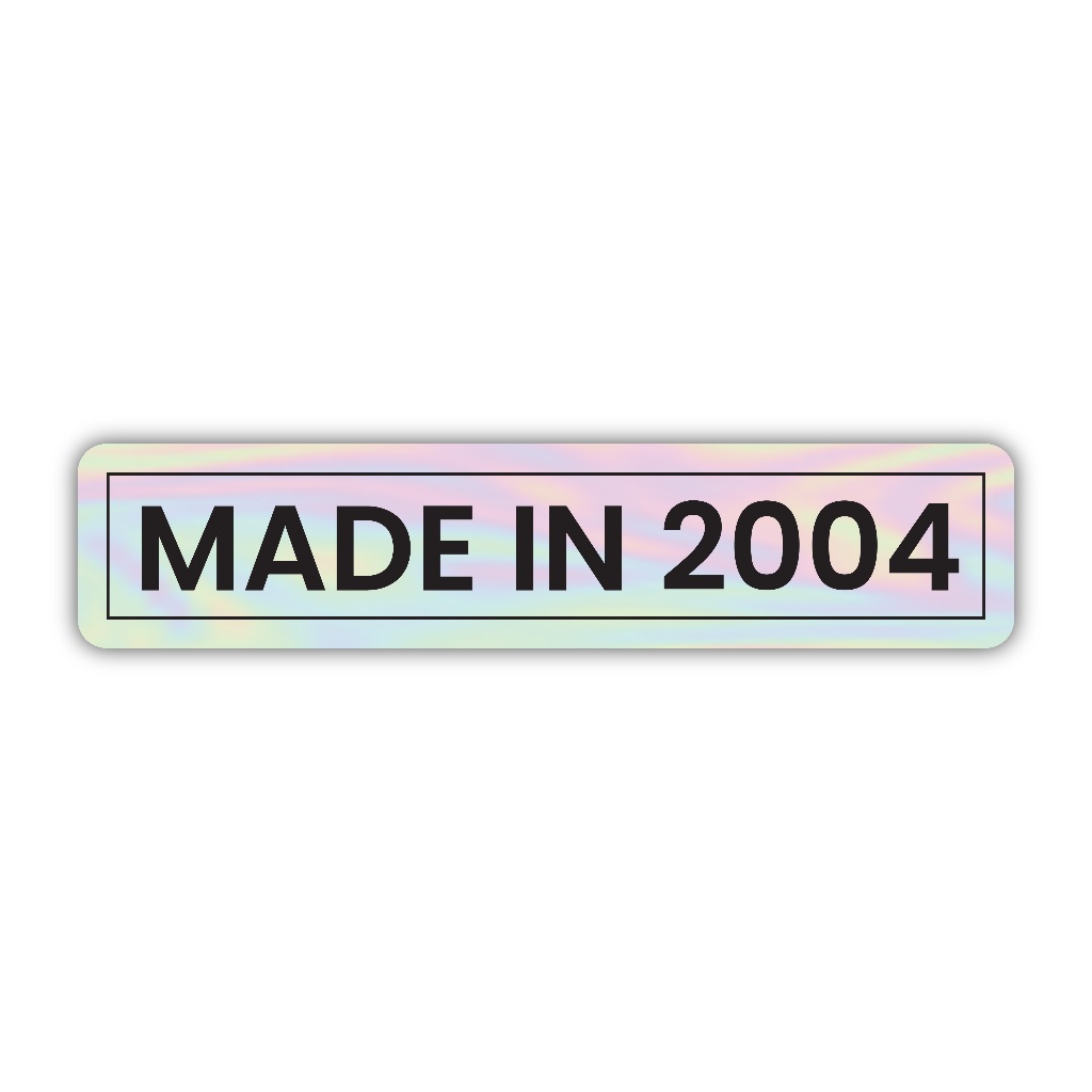 

Z357 sticker made in 2004 aesthetic, stiker hologram satuan