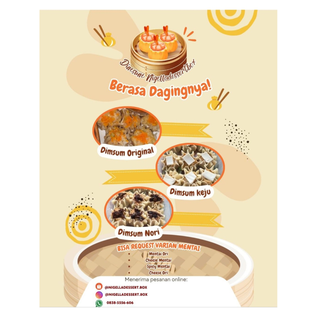 

Dimsum Homemade Premium Ori & Mentai
