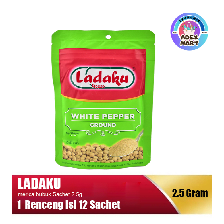 

Ladaku merica bubuk Sachet 2.5g per renceng (12bks)