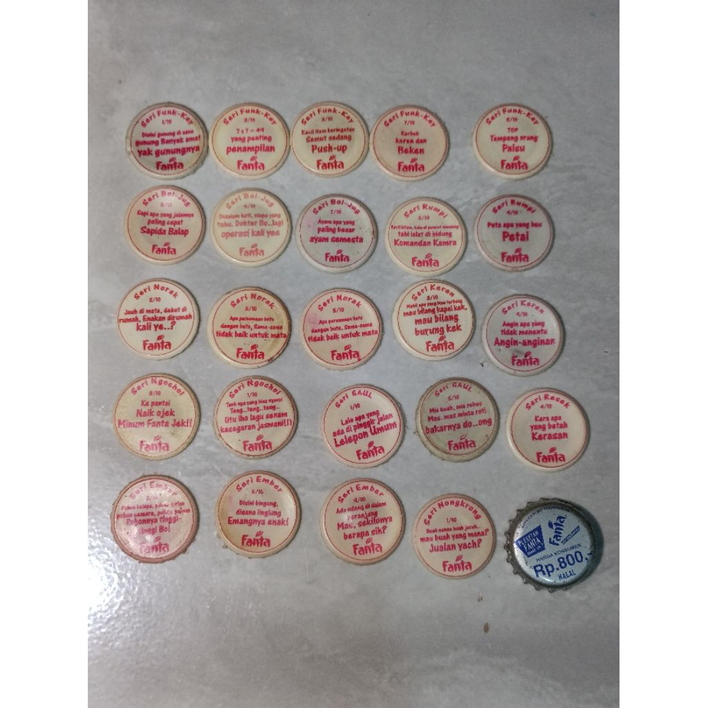 Tebak - tebakan tutup botol fanta