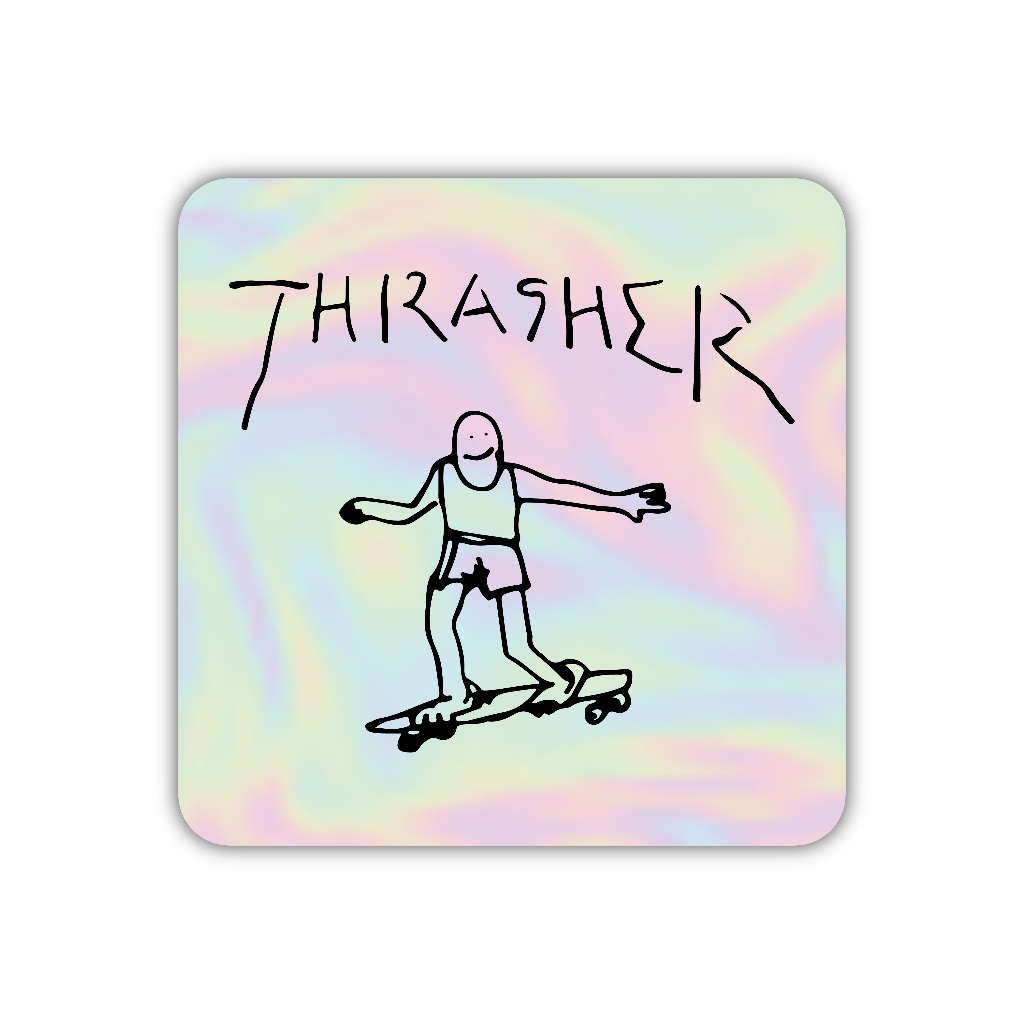 

Z381 sticker thrasher aesthetic, stiker hologram satuan