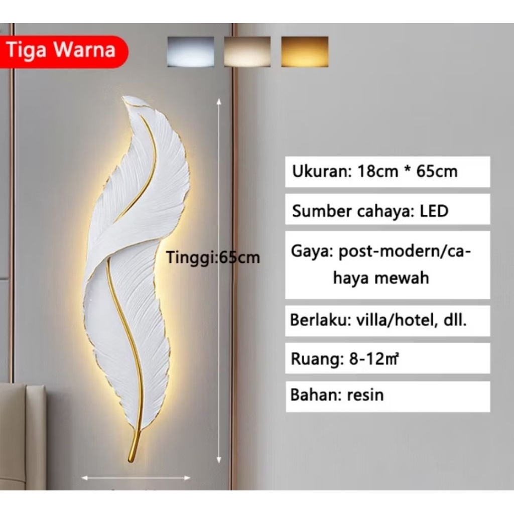 lampu bulu estetik lampu dinding hiasan dinding import lampu ruang tamu lampu kamar tidur
