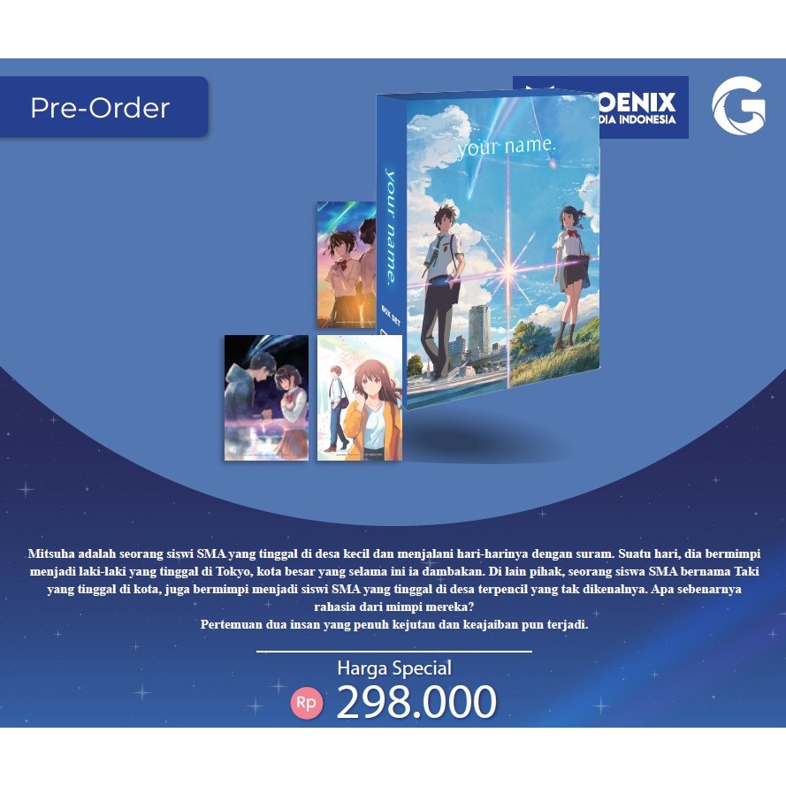 Gramedia GTC - Your Name Box Set