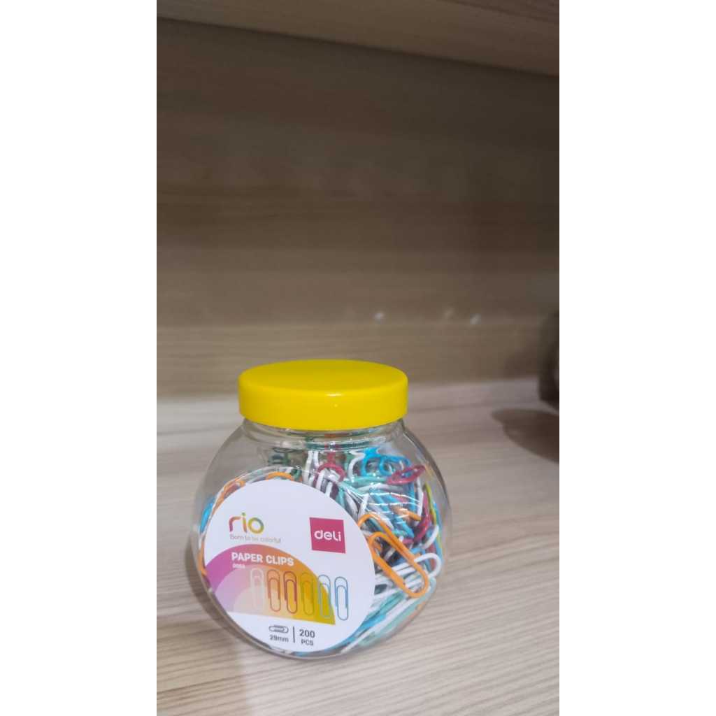 

DELI PAPER CLIP, PENJEPIT KERTAS WARNA WARNI