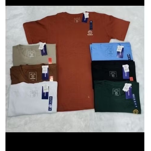 KAOS POLOS KATUN COMBED 40S LENGAN PENDEK