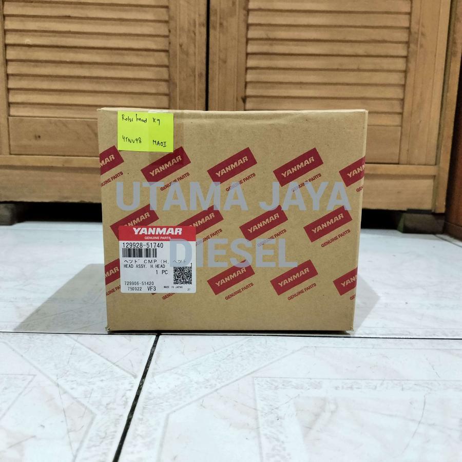 Rotor Head / Head Pump Assy X9 Yanmar 4TNV98 4TNV98T 4TNV94 129928-51740 Genuine Asli
