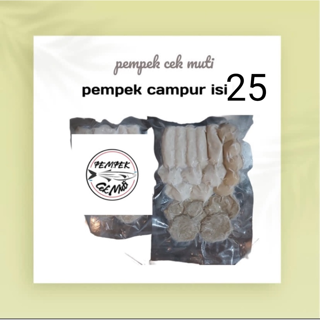 

PEMPEK PALEMBANG PEMPEK CAMPUR CUKO+VAKUM ISI 25