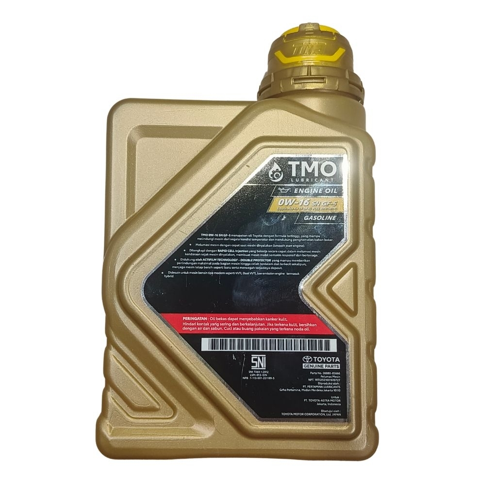 Oli Toyota TMO 0W-16 SN GF-5 Fully Synthetic (100% Original)