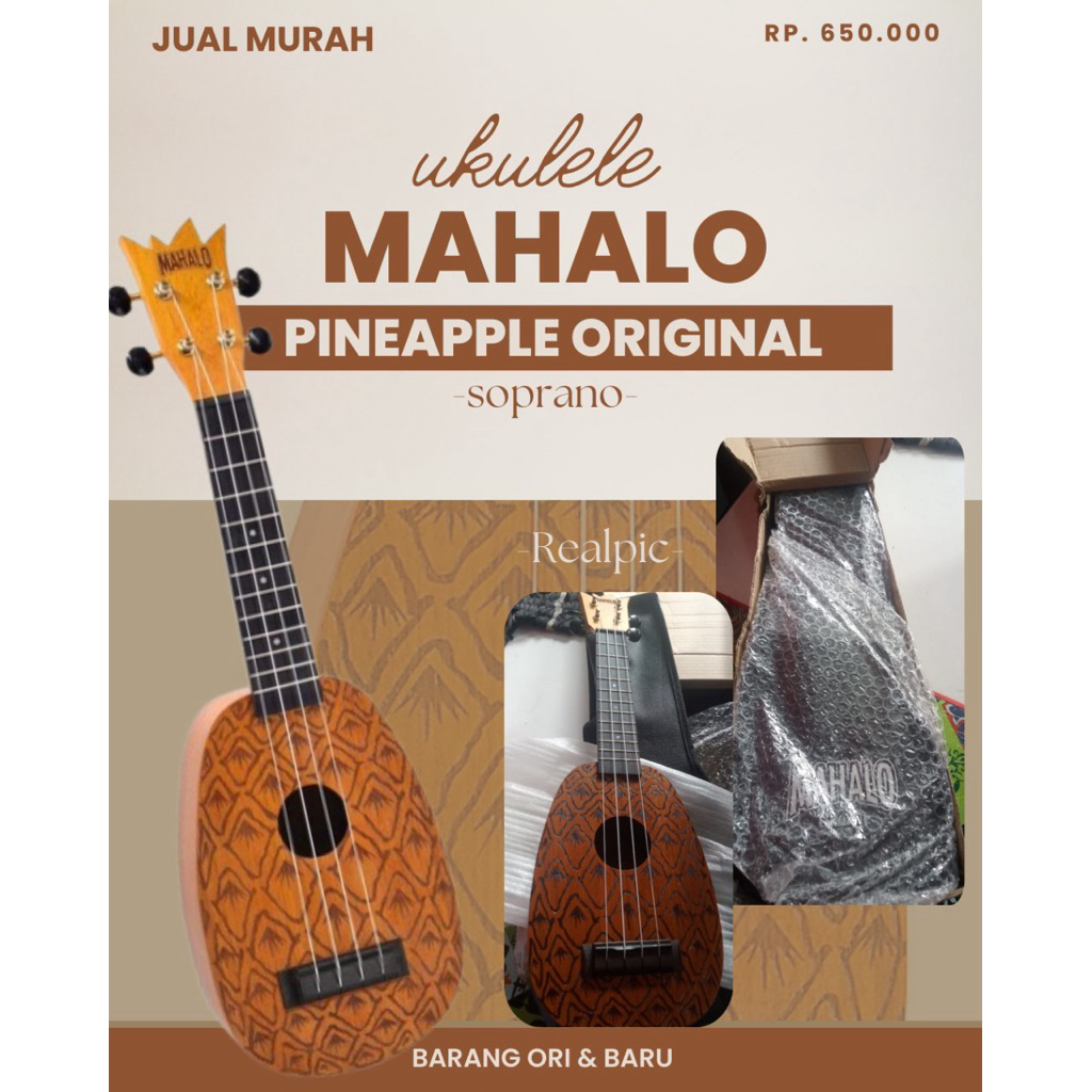 Jual Murah Ukulele Mahalo Pineapple