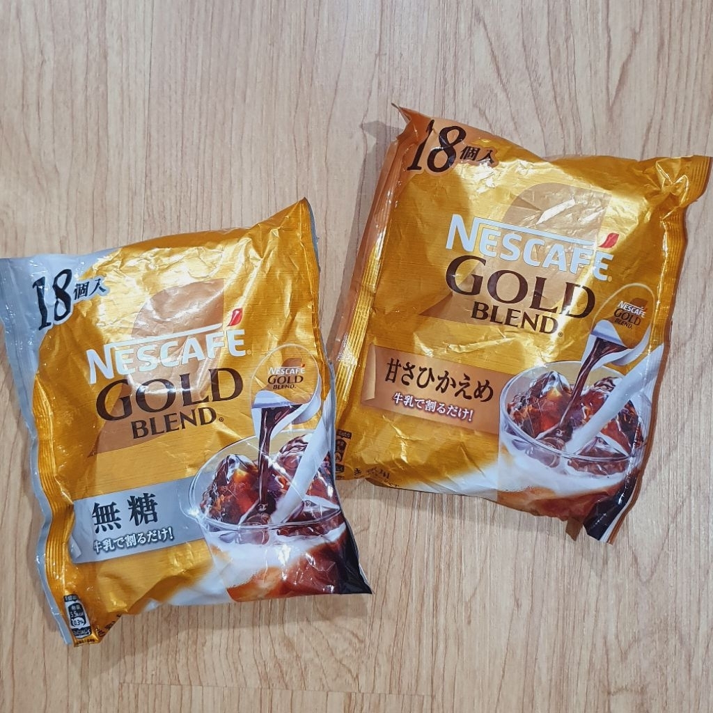 

Nescafe Gold Blend Potion No Sugar - Light Sweet (1 pak isi 18)