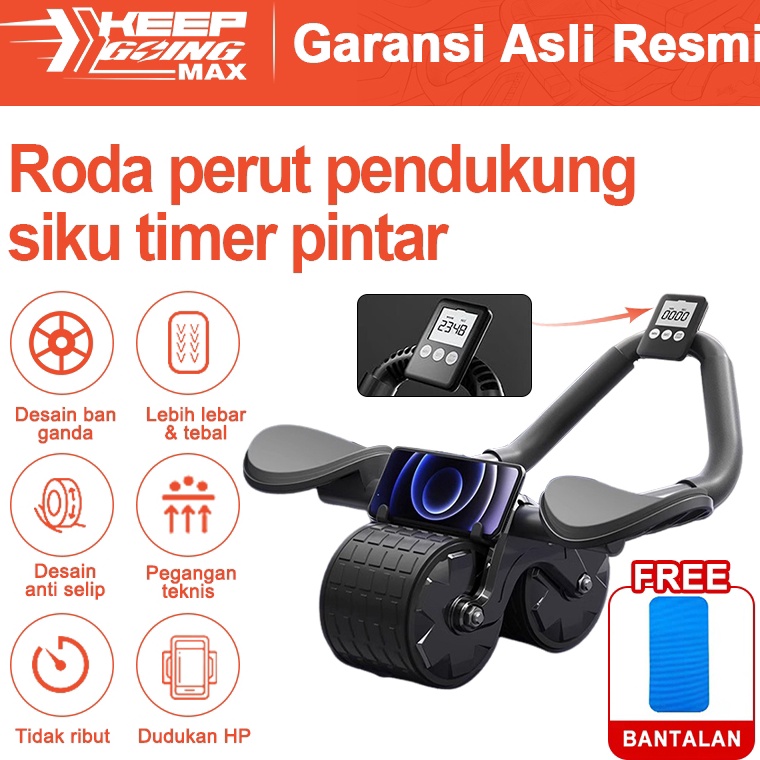 KODE H82T Alat kebugaran di dalam rumah dengan dukungan siku untuk membantu melatih otot perut dan m