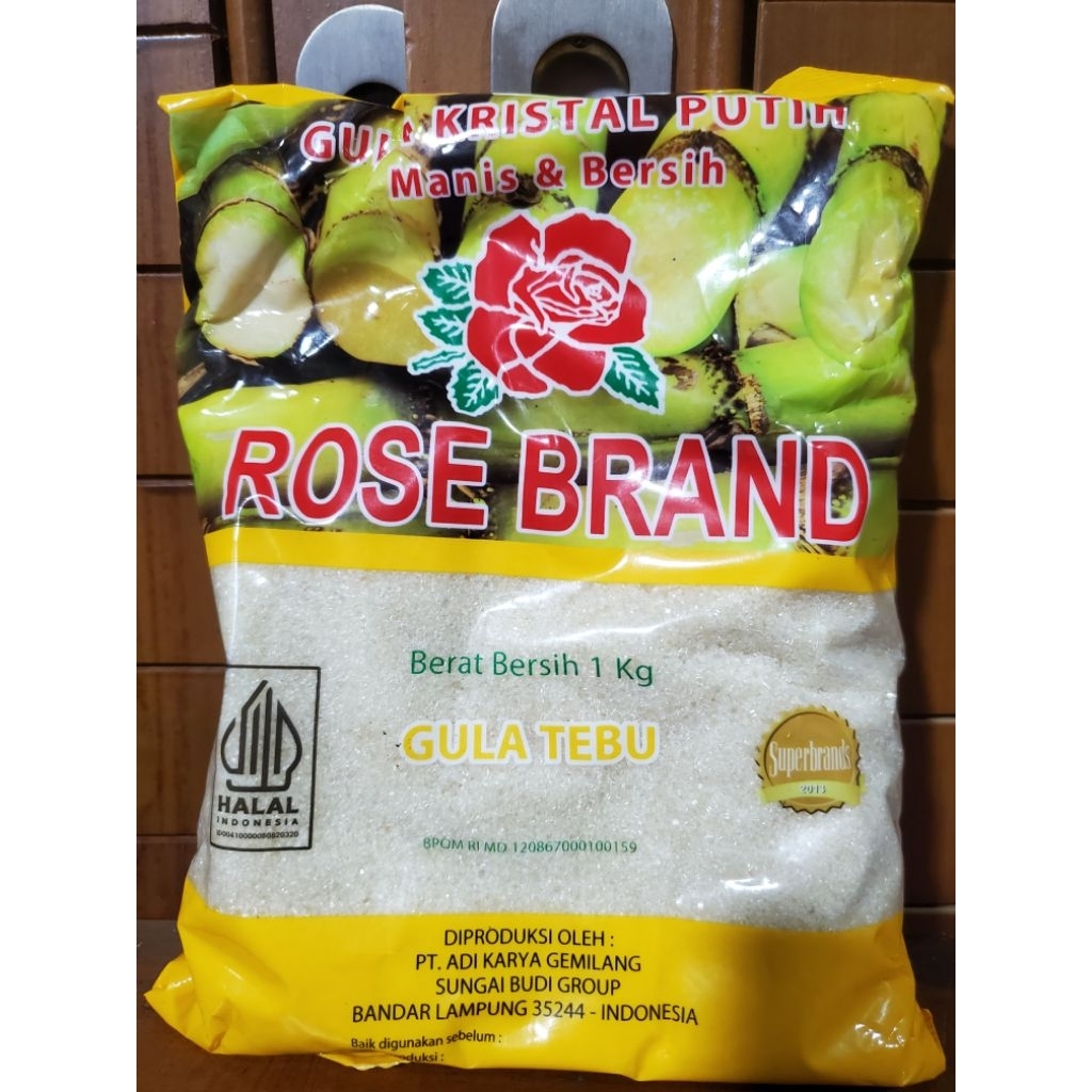 

Rosebrand gula pasir /Kristal Premium 1 Kg /Satu Kilogram / Asli 100% Tebu.