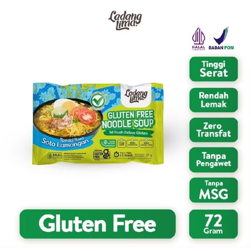 

Ladang Lima Mie Kuah | Ayam Bawang | Soto Lamongan | Gluten Free Noodle