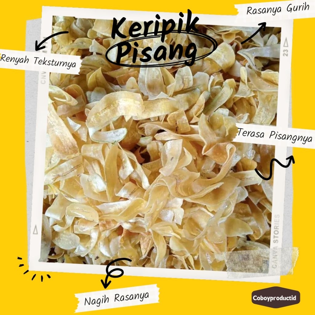 

Keripik Pisang Kepok Asin Gurih - 1 KG