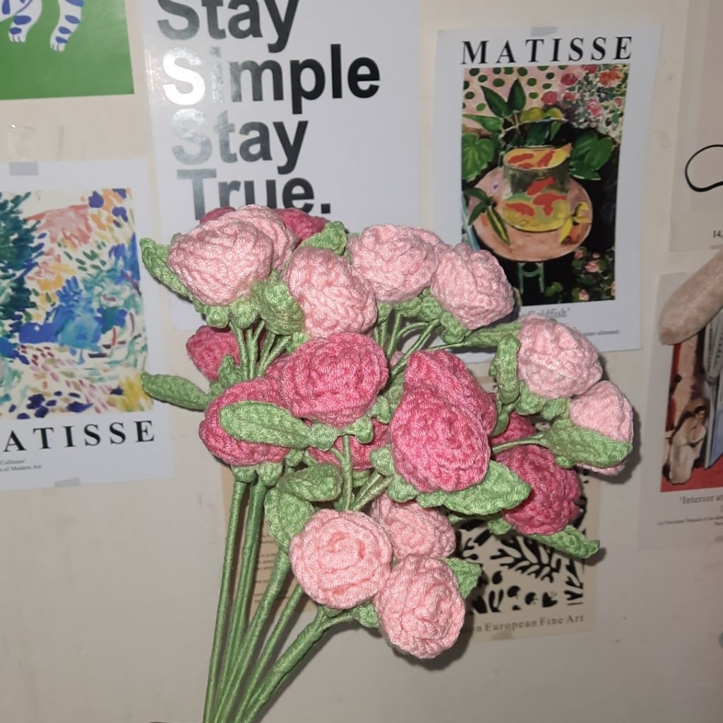 crochet rose | crochet flower | crochet bouquet