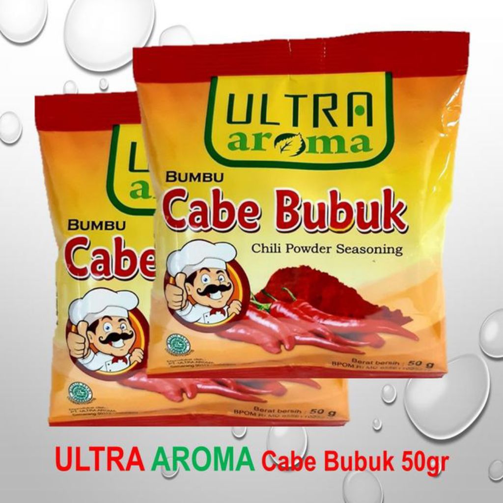 

Ultra Aroma Bumbu Cabe Bubuk Chili Powder Seasoning | 10×50gr per renteng