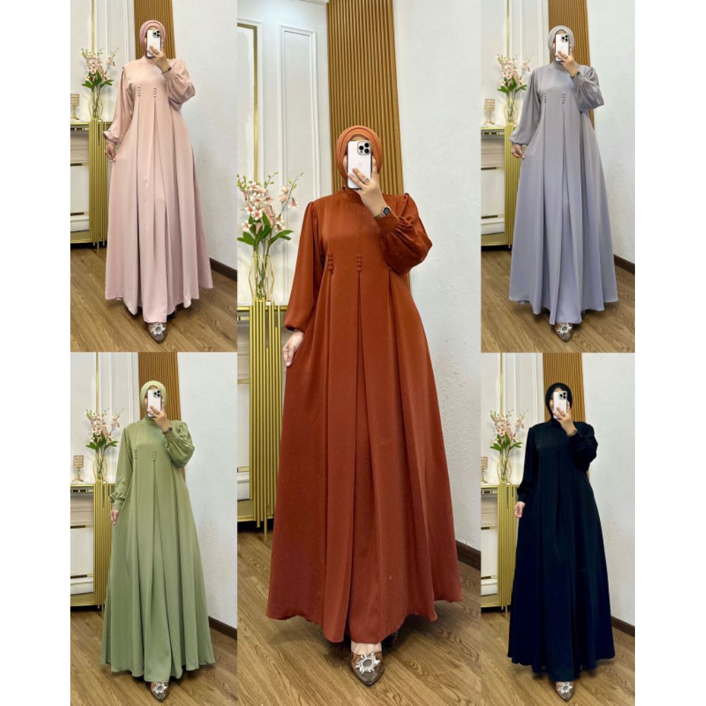 Gamis Nadira Cocok Buat Lebaran Model Terbaru