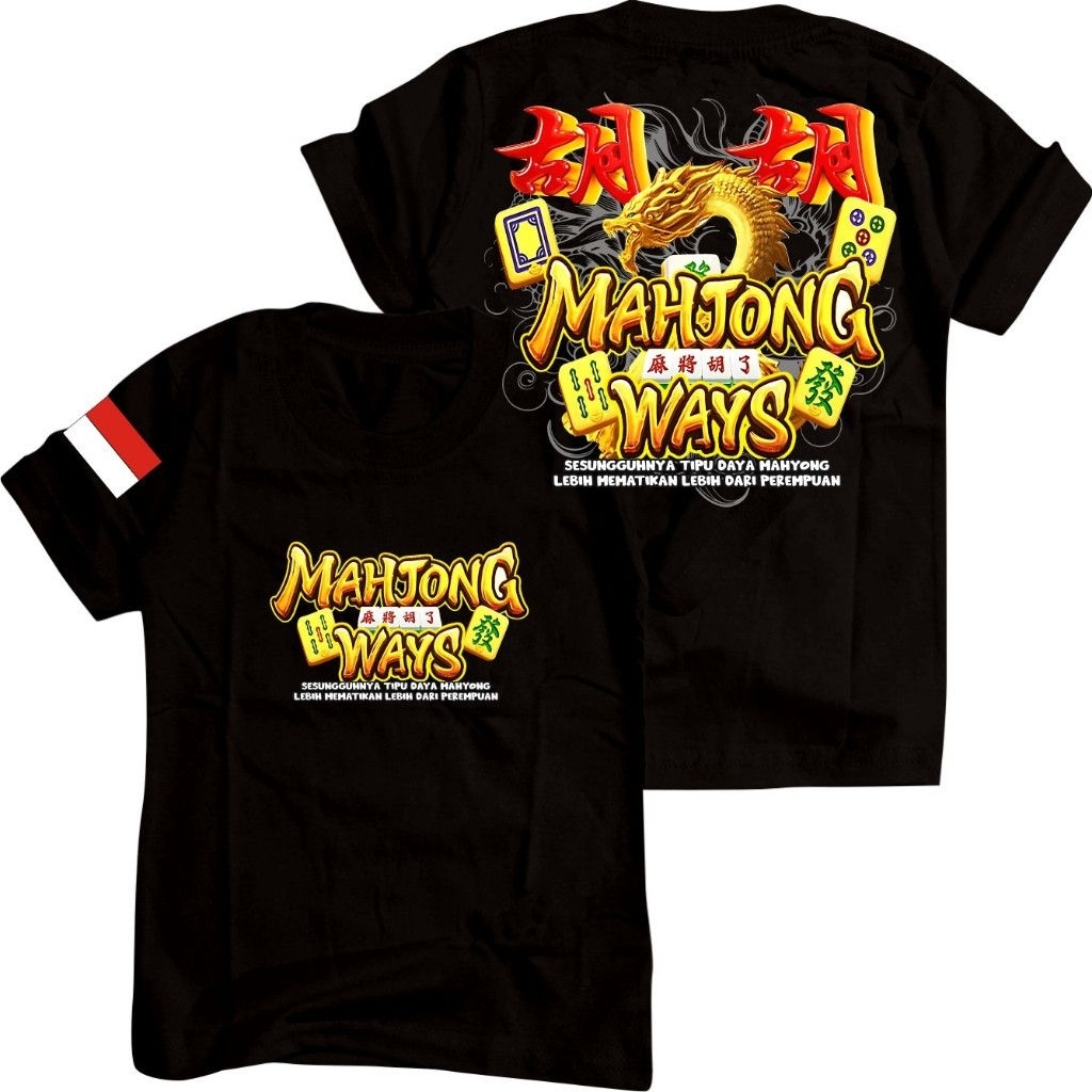 KAOS ATASAN MAHJONG SESUNGGUHNYA TIPU DAYA MAHJONG
