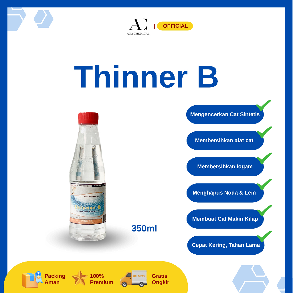 Thinner B 350ml | Tiner B | Tinner B Menorah | Thinner Menorah
