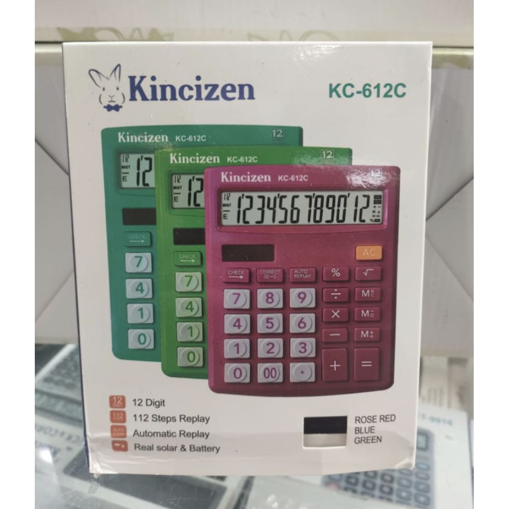 

Kalkulator Dagang Kincizen KC-612C 12 Digit