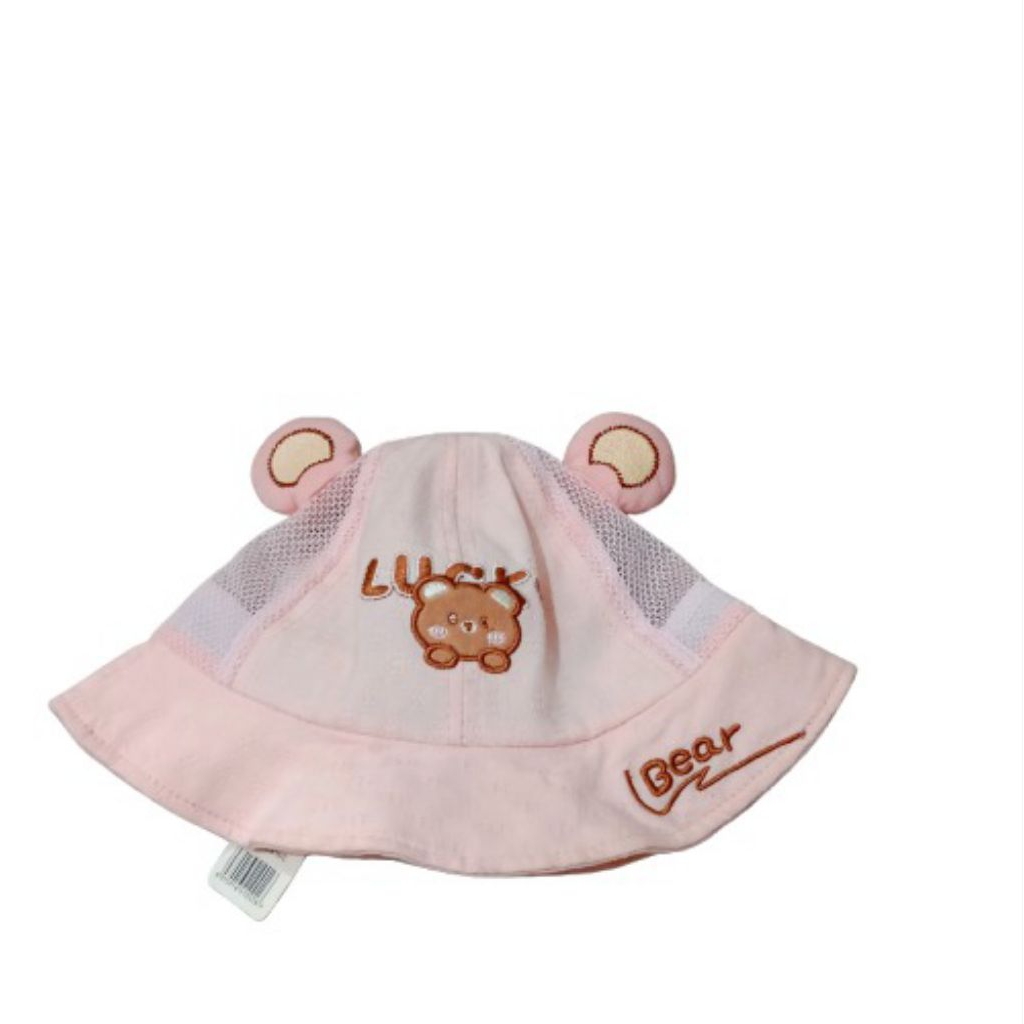 bucket hat anak perempuan/topi pantai anak 2-3 tahun