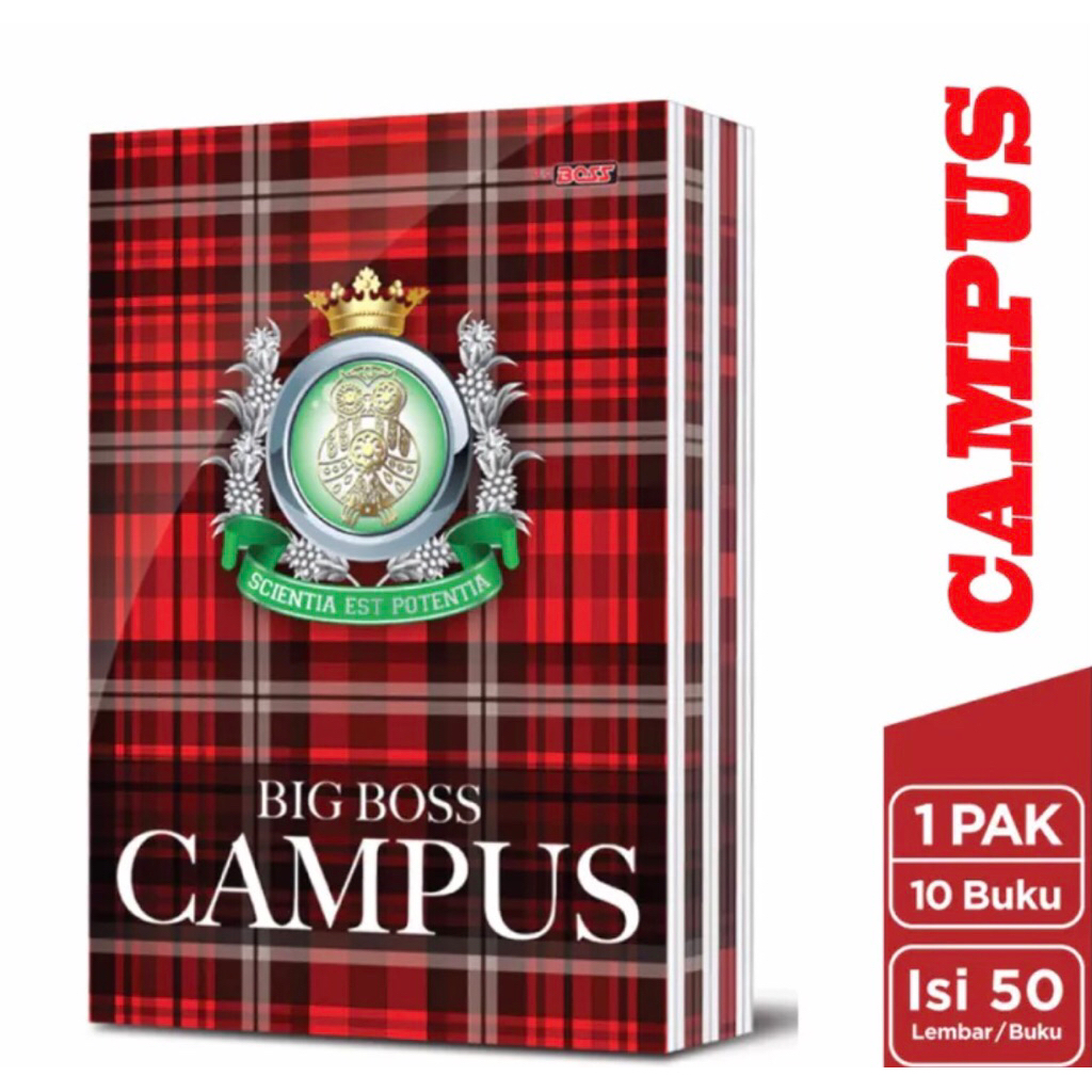 

BigBoss Campus Buku Tulis 50 Lembar - BBO EB 50 CAM
