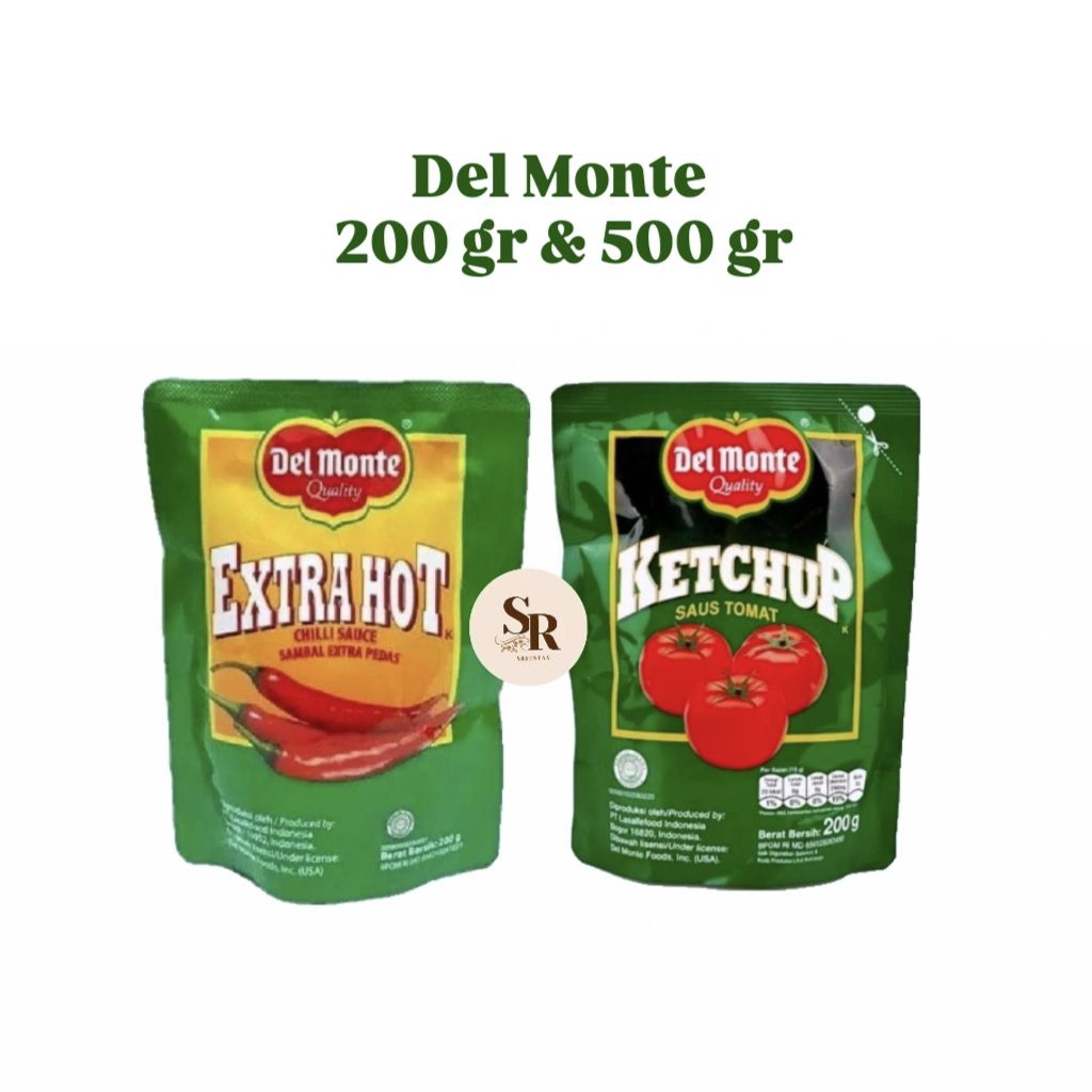 

Delmonte Saus Tomat Ketchup / Saos Sambal Extra Hot Chilli Sauce 200gr dan 500gr