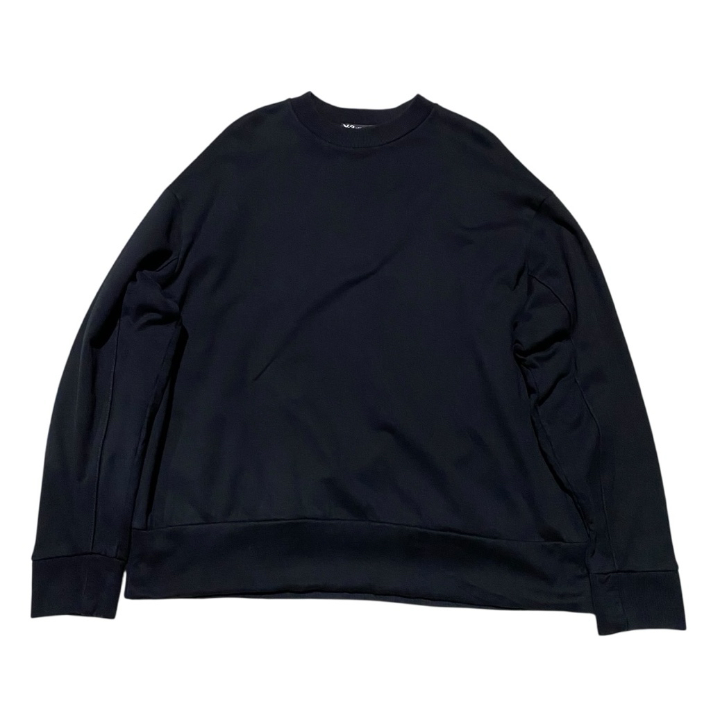 Y3 yohji yamamoto signature graphic graffiti crew black crewneck