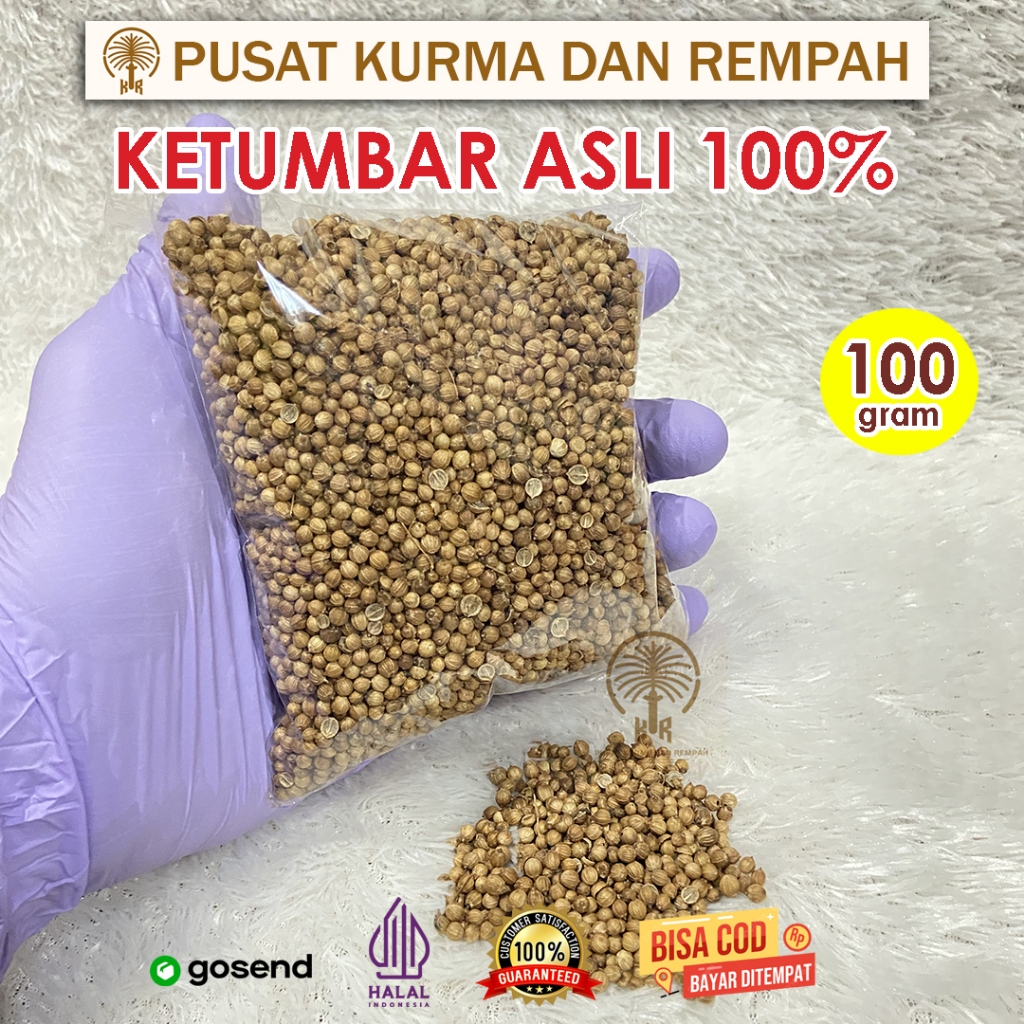 

Ketumbar 100gr Asli Tanpa Pemutih - Coriander Seed Premium
