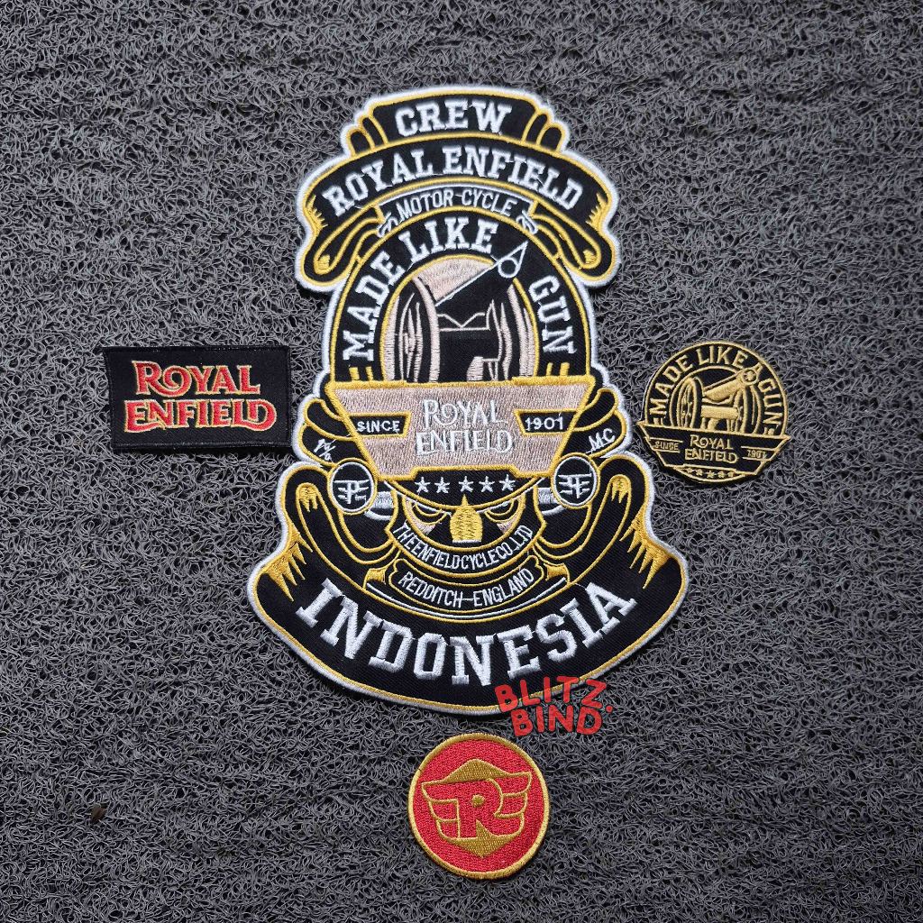 Patch Bordir Jahit Patch Emblem Besar Satu Set