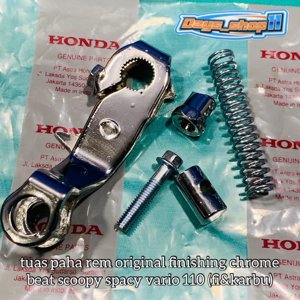 Tuas Paha Rem belakang chrome Beat BEAT FI karbu Scoopy Vario 110 Spacy Krum Chroome