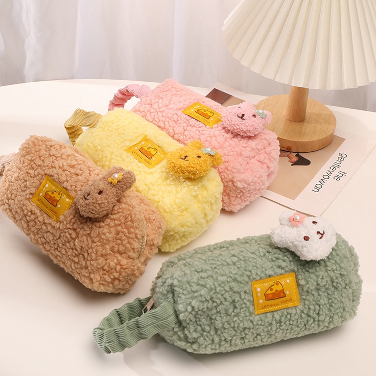 

BISA COD Mismi Bingo Pencil Case Kotak Pensil Sekolah Stylish Cute Plush Perempuan Trendy PC2B