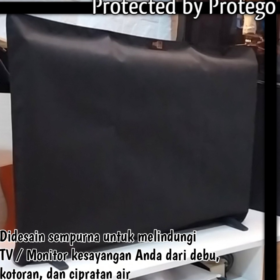 KODE A27X Cover TV 32 55 Inch Part 1 Sarung Kain Penutup Pelindung Layar Led Monitor Curve Anti Debu