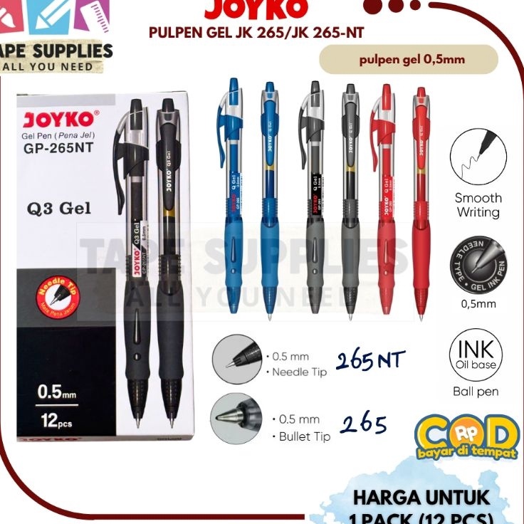 

Limited JOYKO Gel Pen GP265 265NT 1PAK12 PCS 5 mm