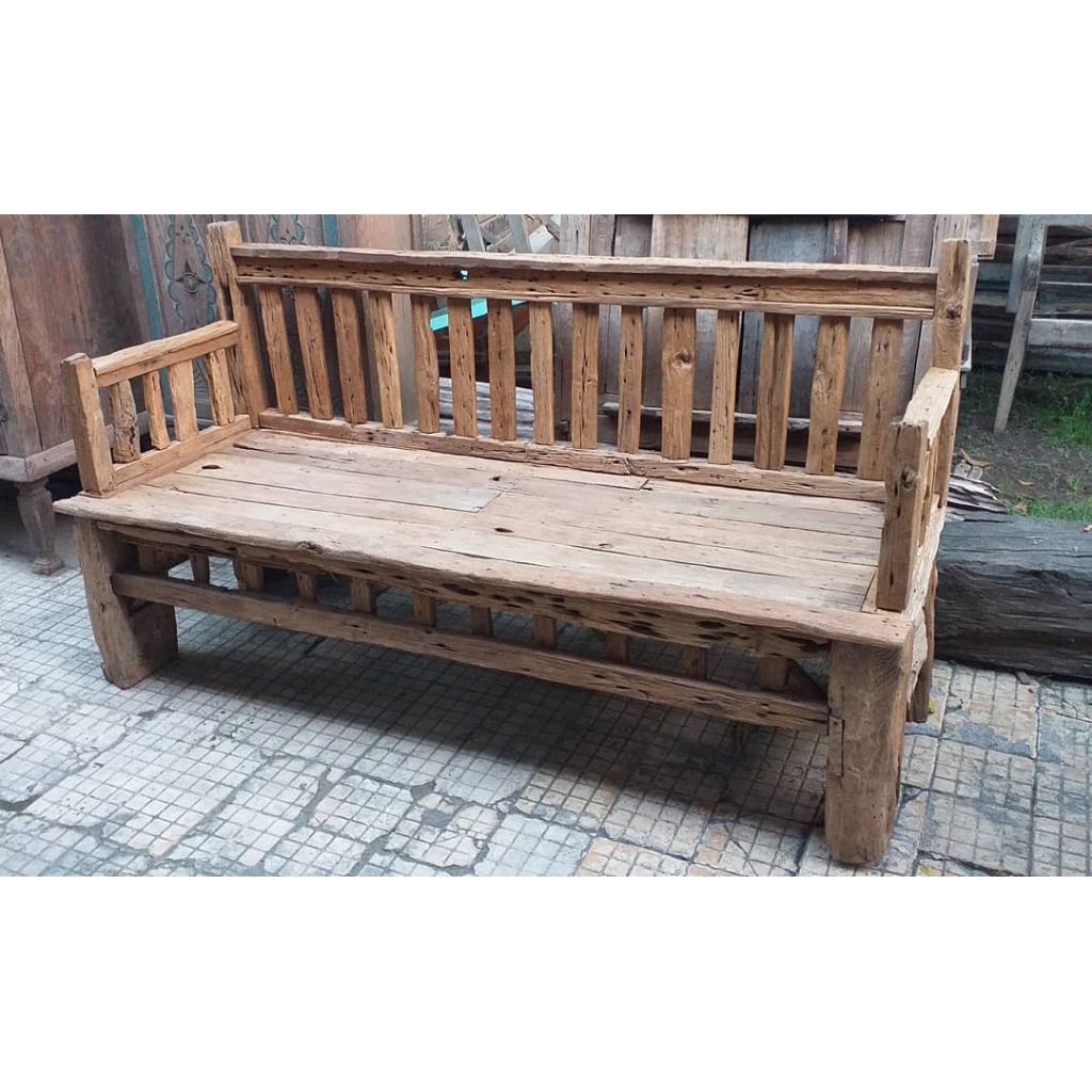 Kayu Lama Bangku Resban Rustic