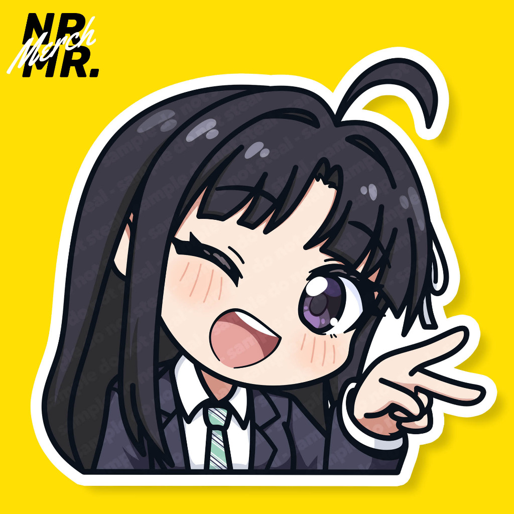 

Awa Subaru desu Fanmade Chibi Vinyl Sticker Girls Band Cry Togenashi Togeari
