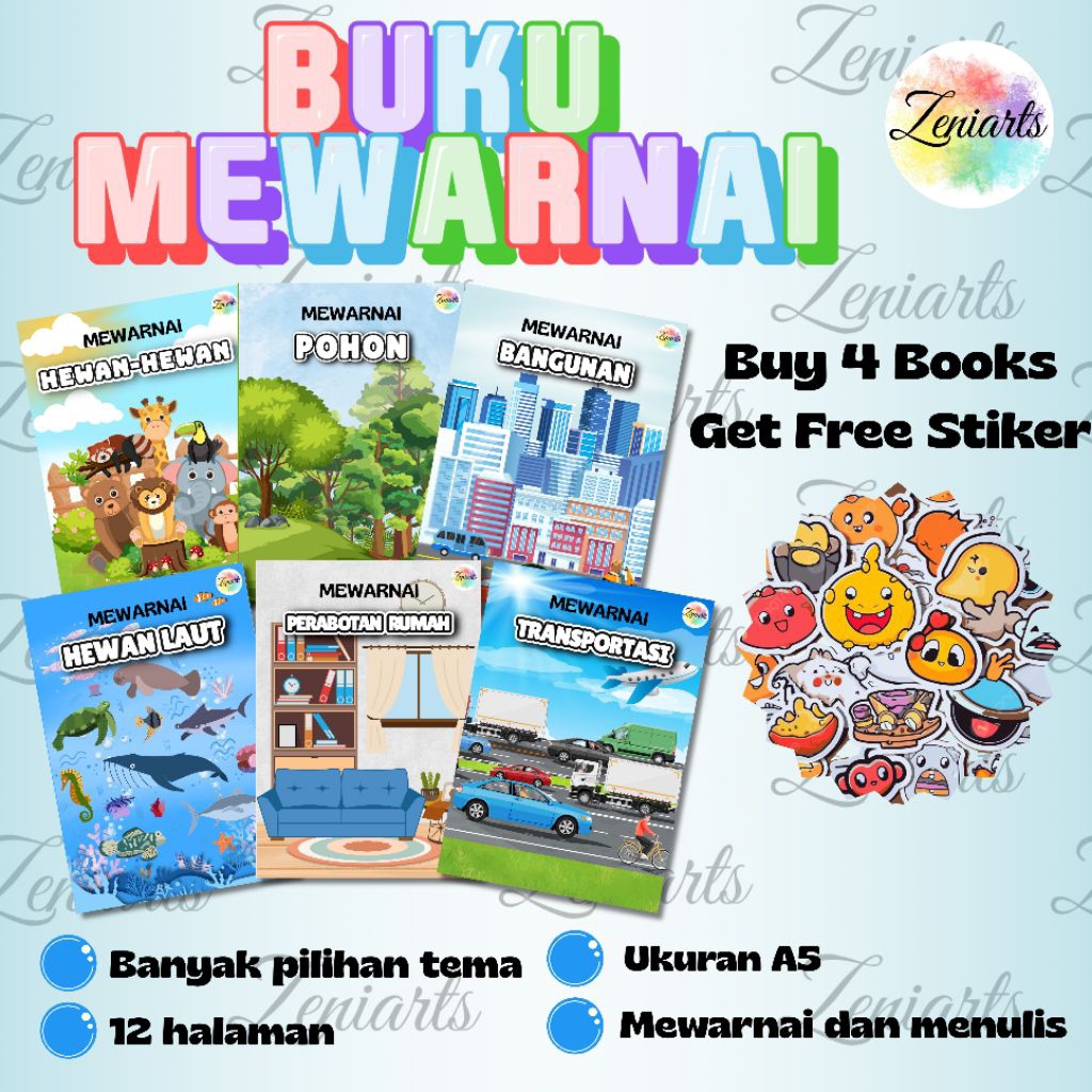 [TERMURAH] Buku | Buku mewarnai | Buku mewarnai anak tk | Buku gambar mewarnai | Buku mewarnai anak 